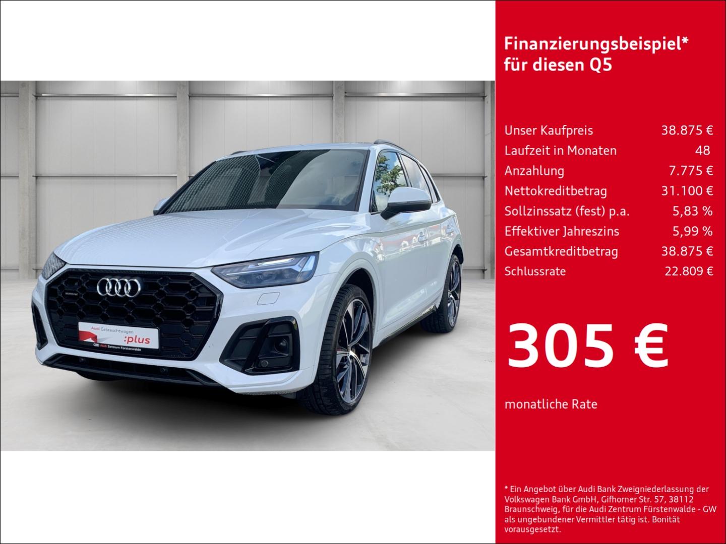 Audi Q5 quattro 50 TDI quattroS tronic  S line Luftfe