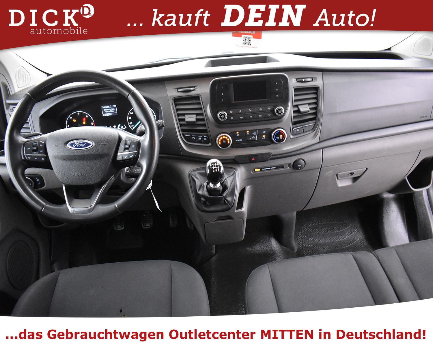 FORD Tourneo Cust 320 L2 Trend 9-SITZE+KLIMA+PDC+TEMP - Image 17