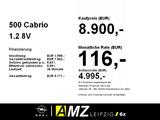 Fiat 500 Cabrio 1.2 8V Lounge *Statdflitzer* - Fiat 500C mit Benzin-Antrieb: Cabrio, 1.2