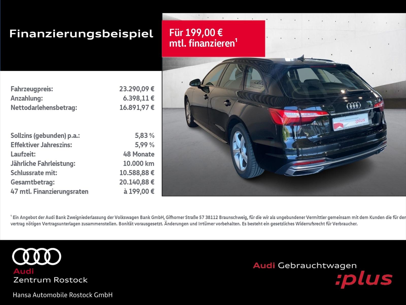 Audi A4 Avant 35 TDI S tronic+Navi+Led+Tempo+Ambiente