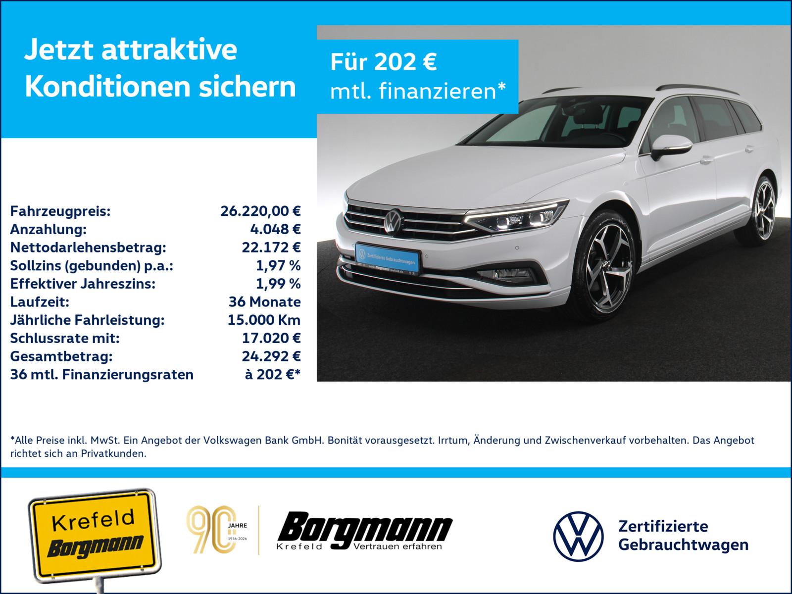 Volkswagen Passat Variant 2.0 TSI Business AHK MATRIX-LED
