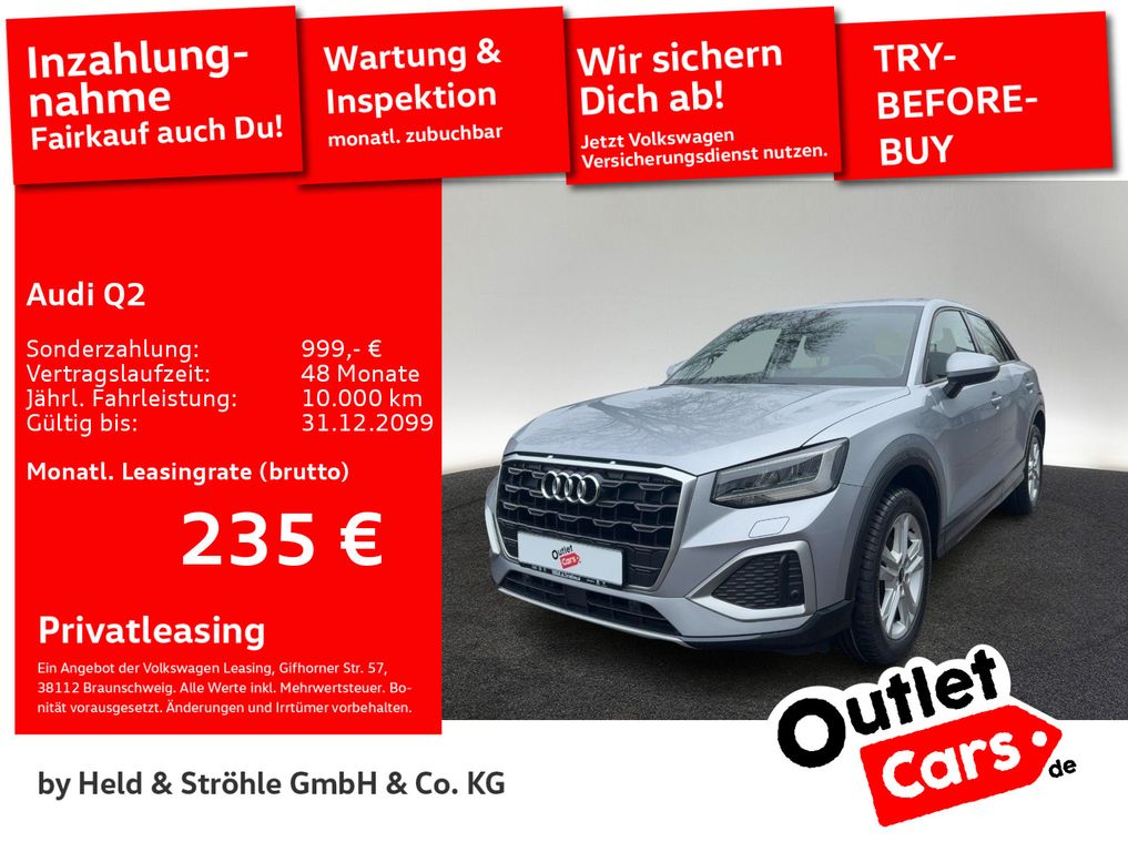 Audi Q2 advanced 30 TFSI AHK LED NAV KAM PDC SHZ