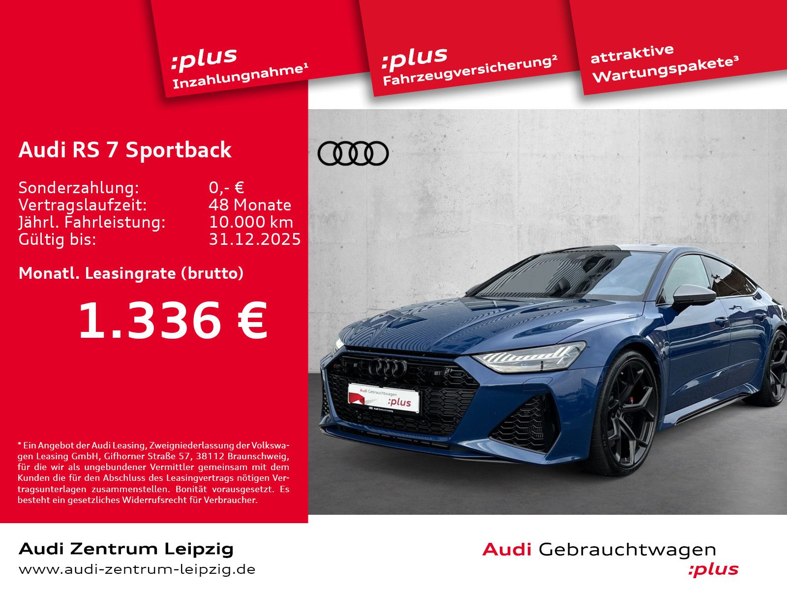 Audi RS 7 Sportback TFSI q. perf. *HD-Matrix*Pano*HuD