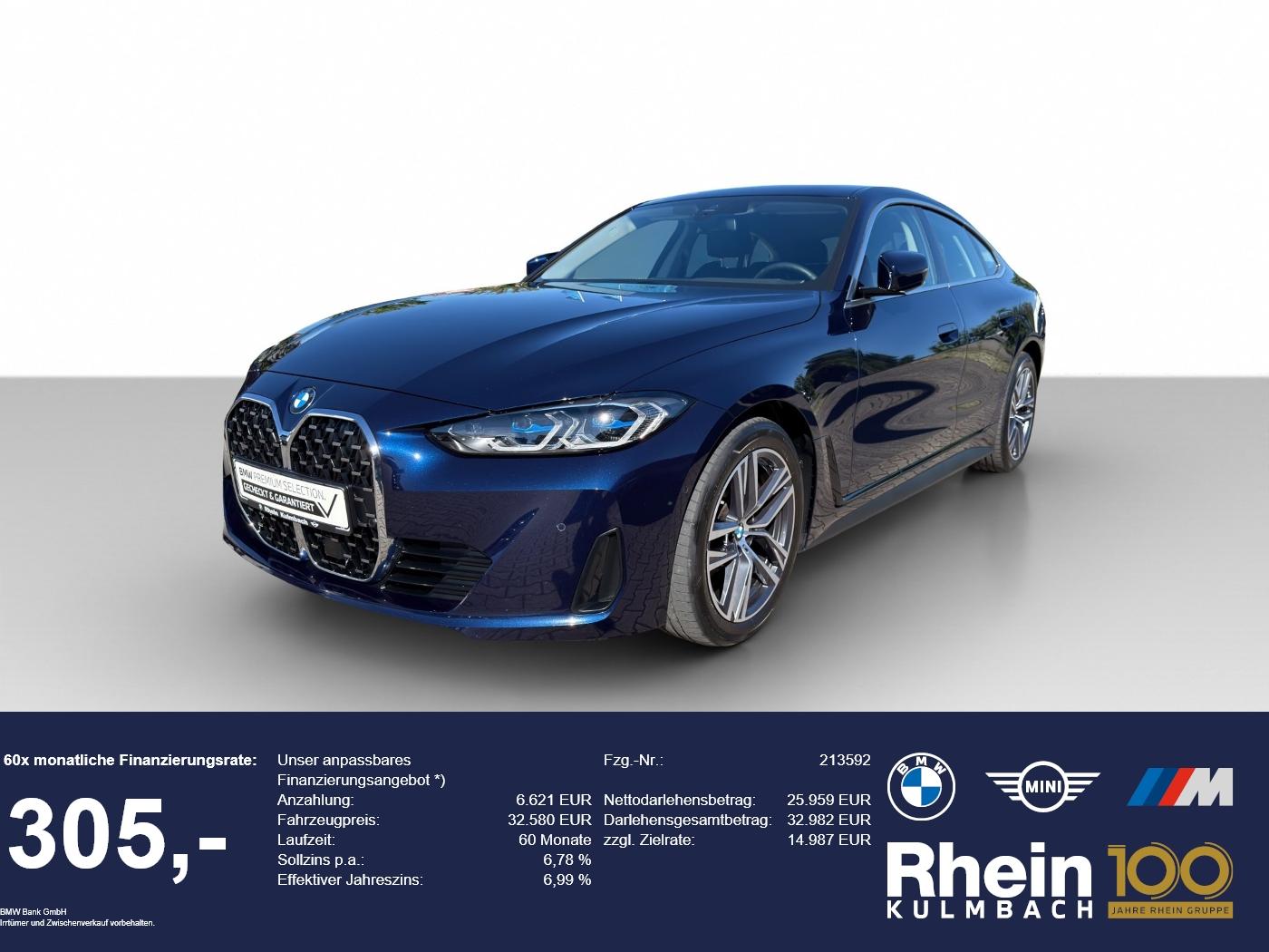 BMW 420d xDrive Gran Coupé Navi Laser Hifi ParkAssis