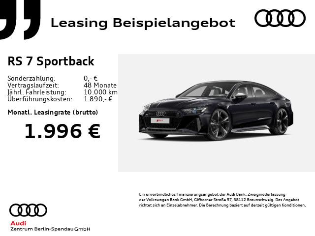 Audi RS7 Sportback performance *HD-MATRIX*PANO*B&O*