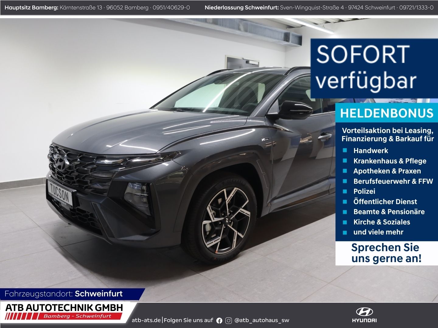 Fahrzeugabbildung Hyundai Tucson MY27 N-Line X 1.6 T-GDI 150 PS 7-DCT 2WD
