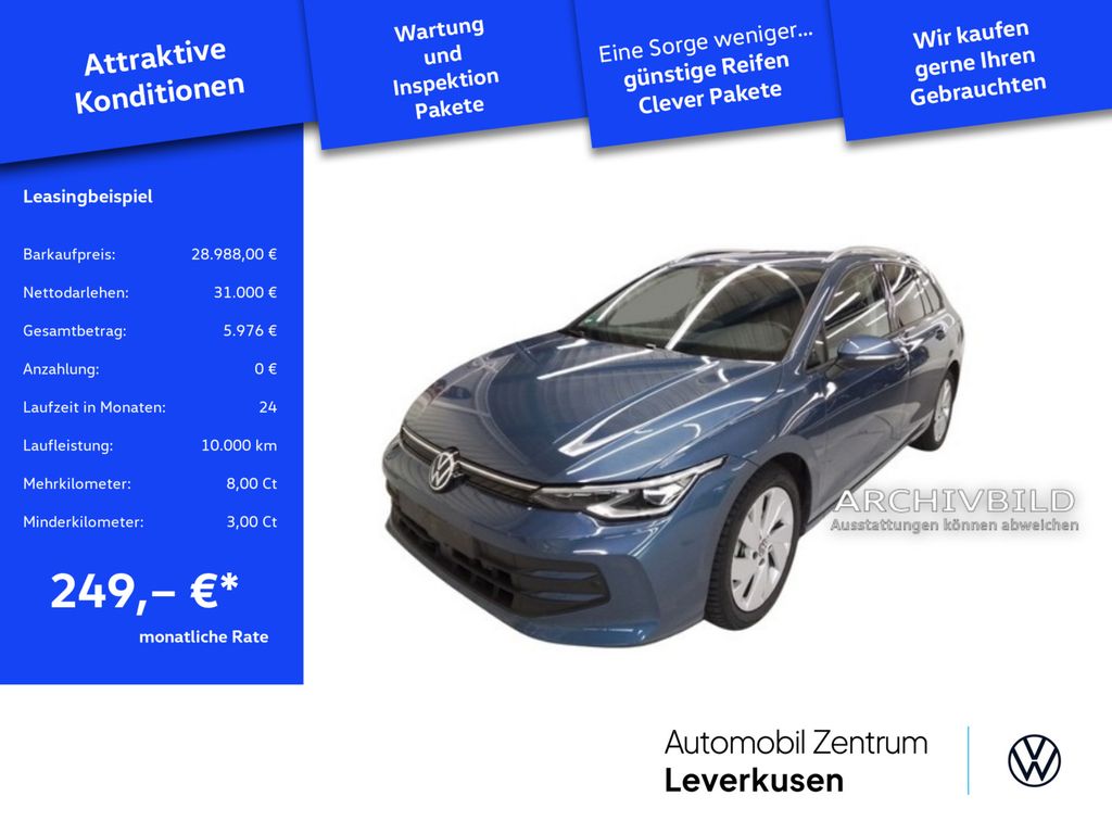 Golf VIII Variant Life DSG VIRT SHZ CARPLAY LED