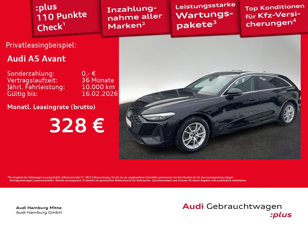 A5 Avant TFSI 110 kW S tronic Kamera AHK PDC
