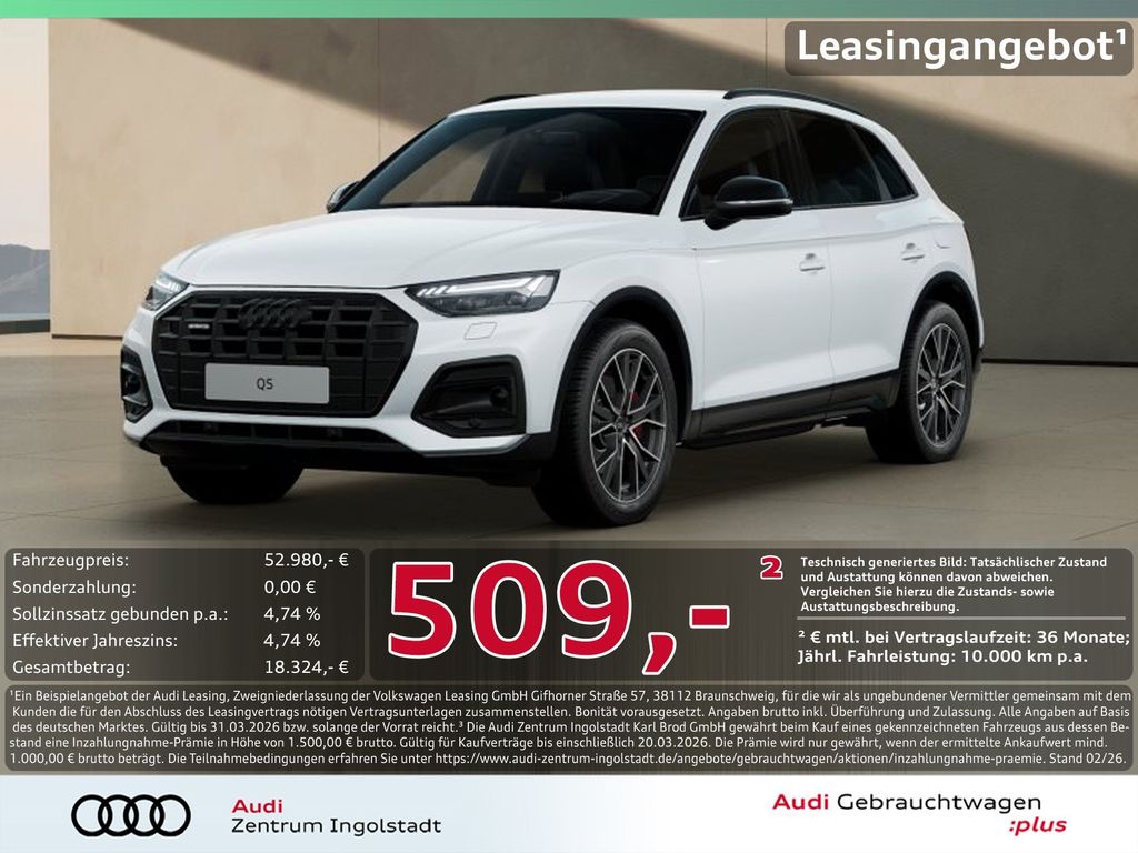 Audi Q5 50 TFSI e qu HuD Luft AHK B&O MATRIX advanced