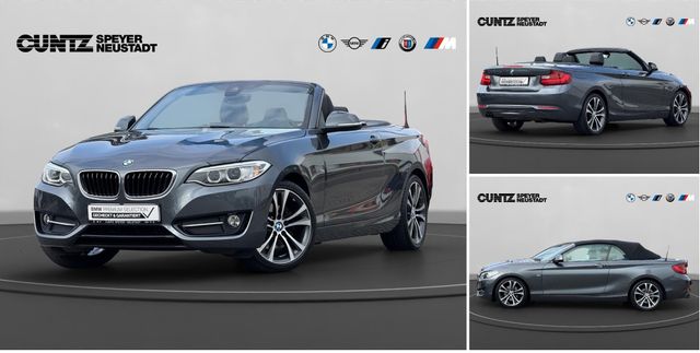 BMW 220i Cabrio Sport Line HiFi Xenon Navi Bus. USB