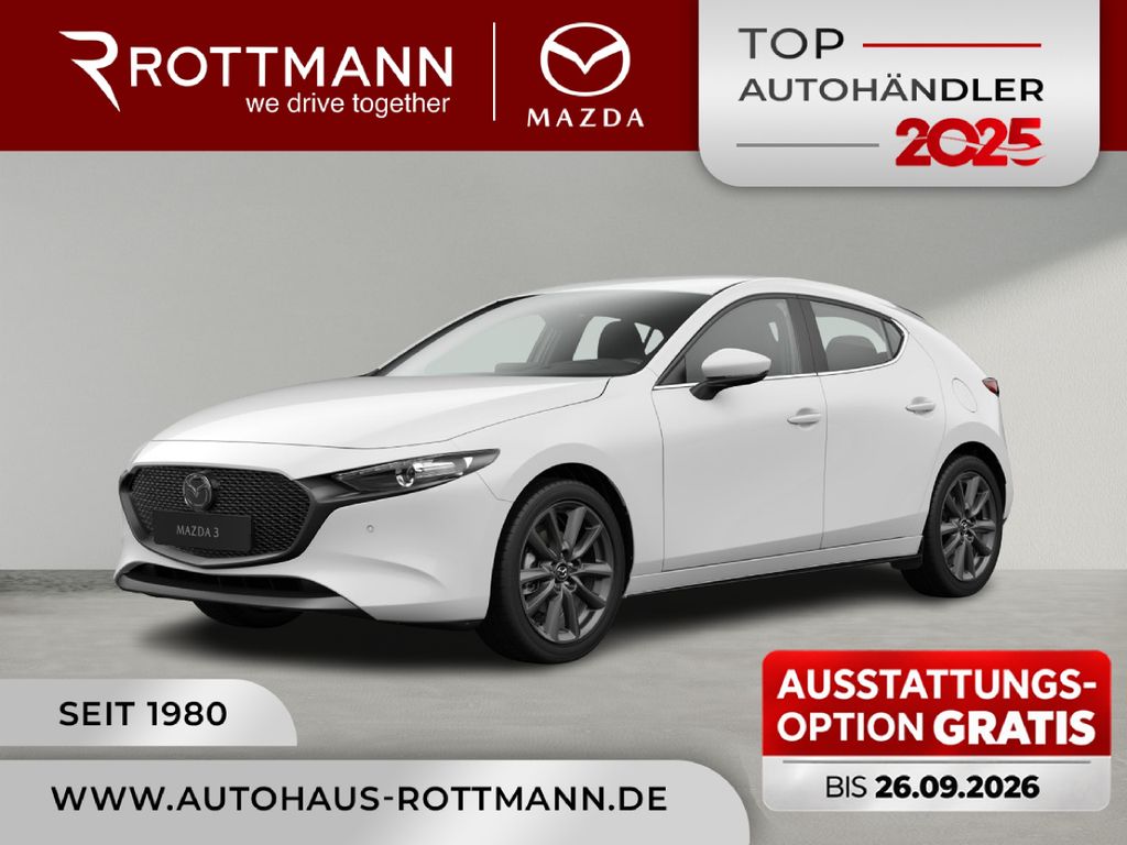 Mazda 3 2027 186ps Aut. CENTRE-Line NAV KeyLess Qi ACC