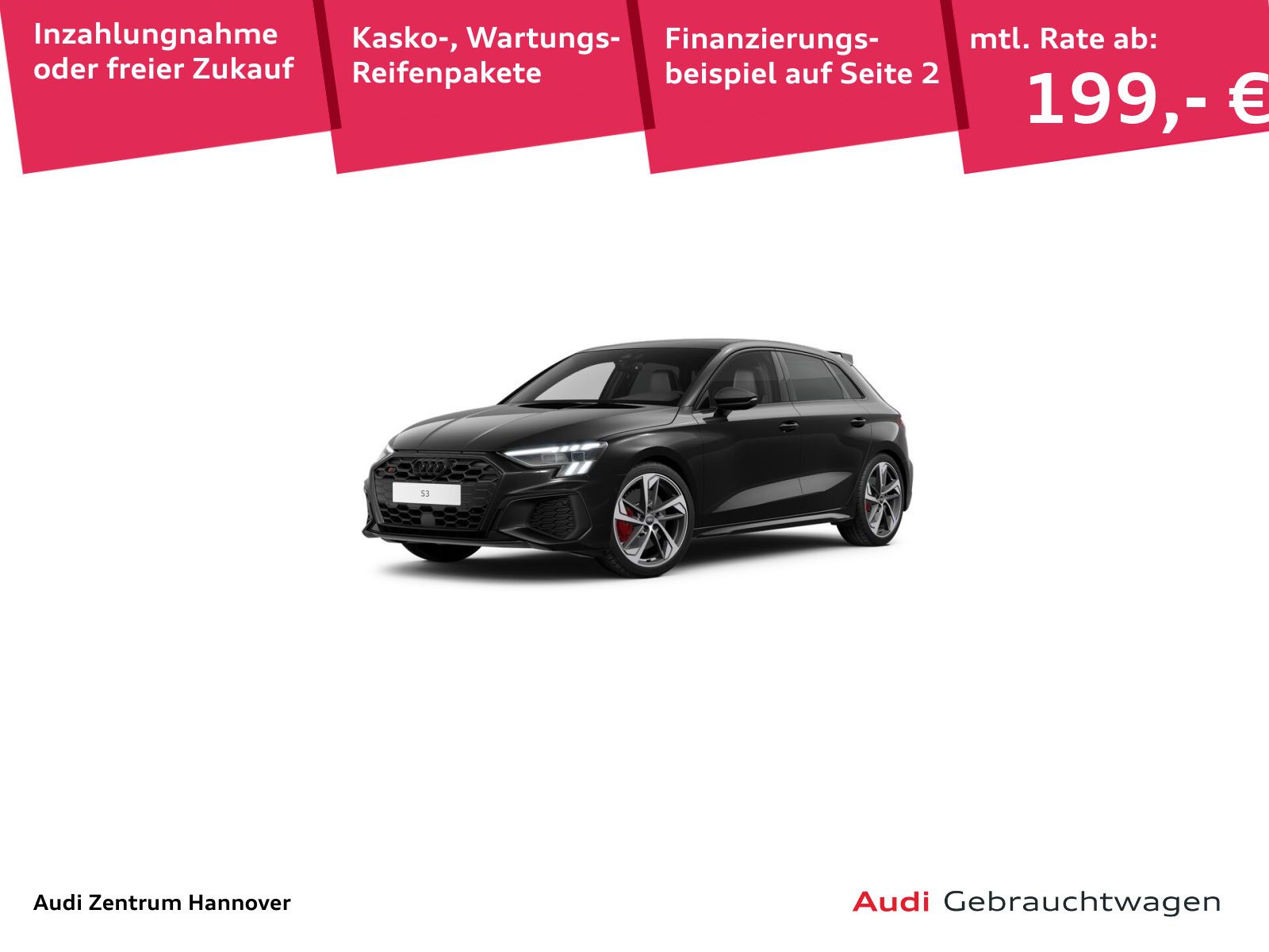 Audi S3 Sportback 2.0 TFSI quattro Matrix Pano B&O Na