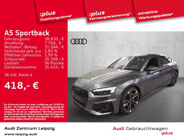 Audi A5 Sportback 45 TFS qu. S line *Matrix*HuD*B&O*