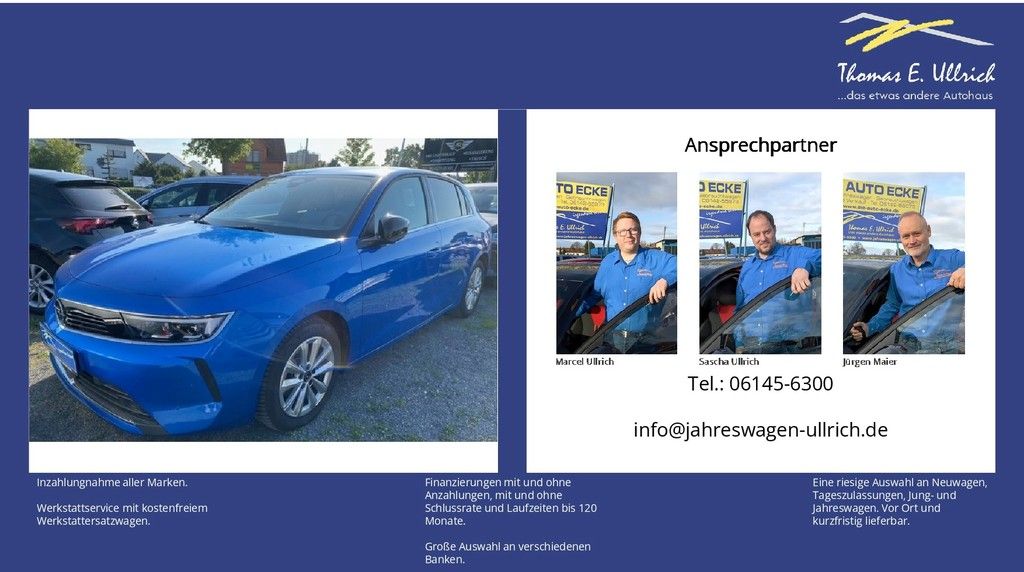 Fahrzeugabbildung Opel Astra L 1.2 Turbo AT Elegance Navi, KlimaAT, The