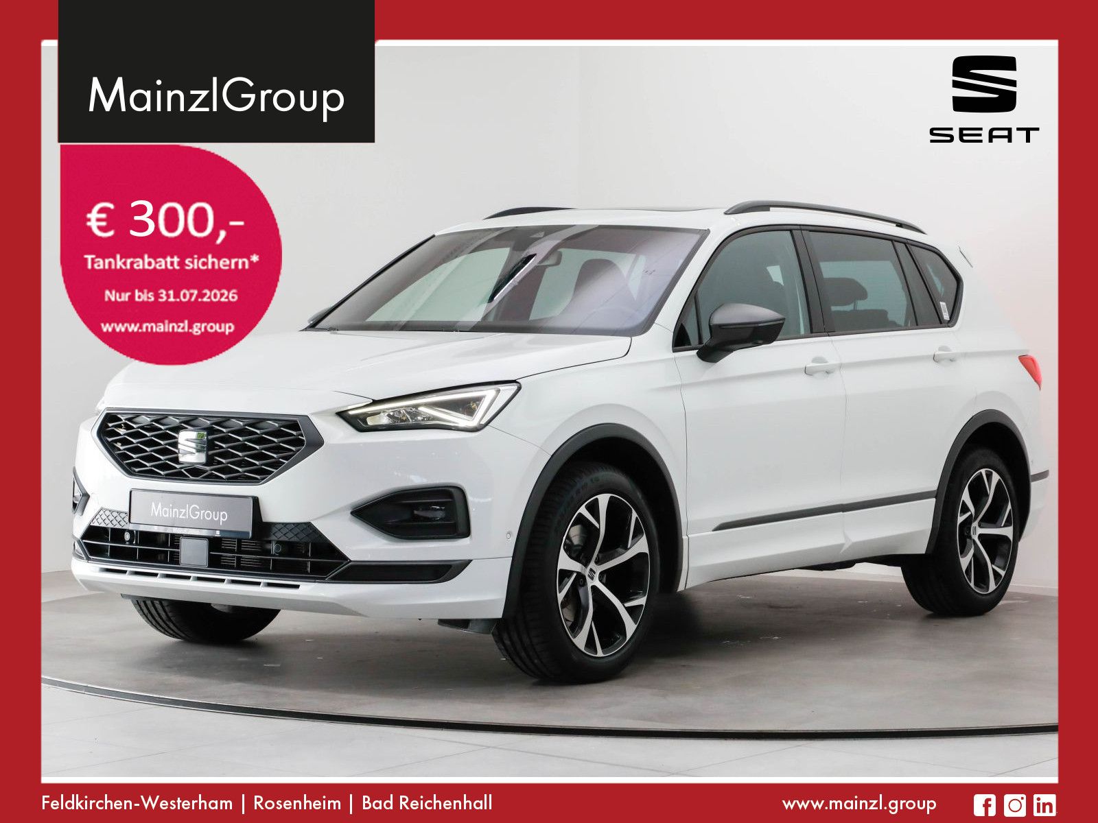 SEAT Tarraco 2.0 TDI FR Pano ACC AHK 7-Sitze Kam. SHZ