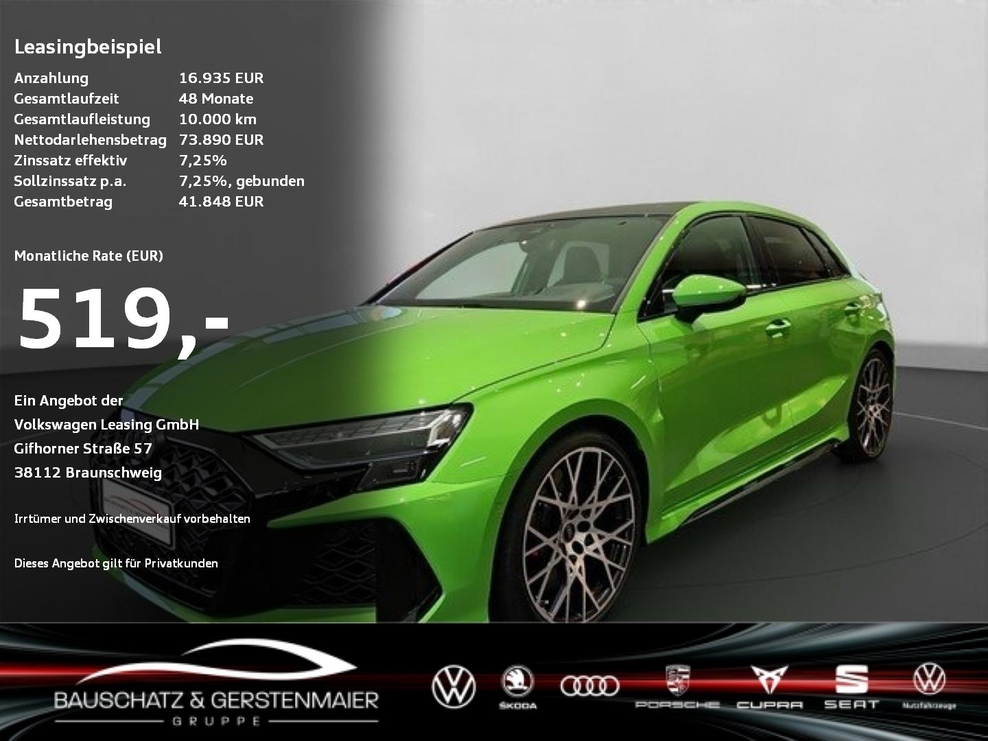 Audi RS3 RS 3 Sportback quattro S tronic