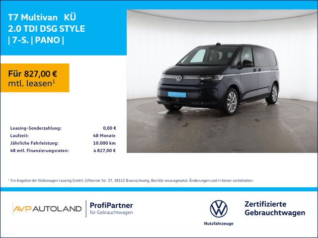 Volkswagen T7 Multivan  KÜ 2.0 TDI DSG STYLE | 7-S. | PANO