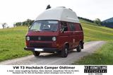 Volkswagen T3 Hochdach~Wohnmobil~H-Kenn~TÜVNEU~100%Original - Volkswagen T3: Wohnmobil