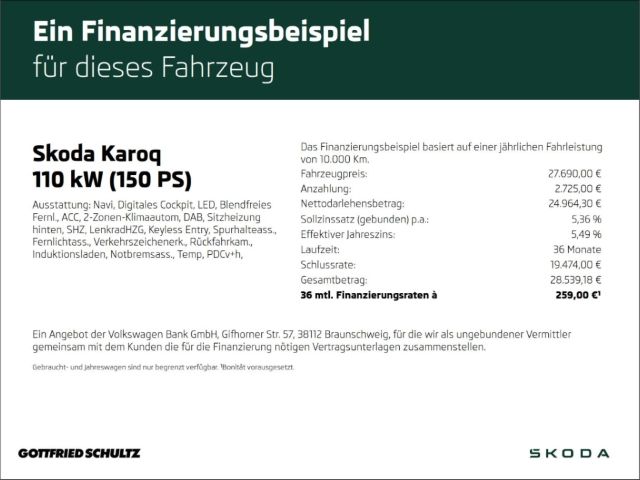 Skoda Karoq 1.5 TSI LED NAV ACC KAMERA DAB Selection imagem 2
