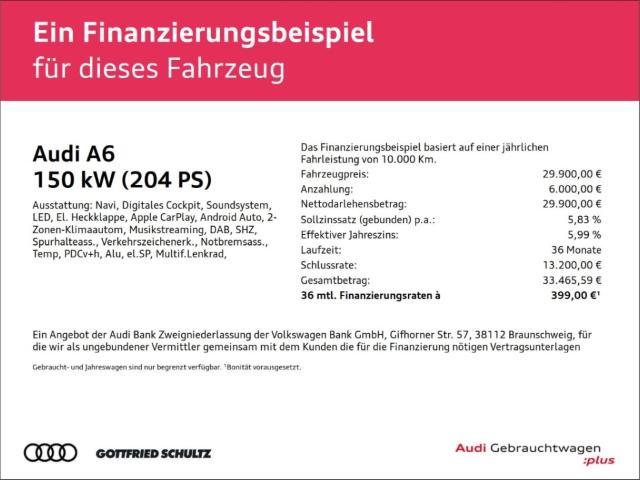 Audi A6 Avant 40 TDI B&O LED MMI SHZ VIRTUAL, миниатюра 2