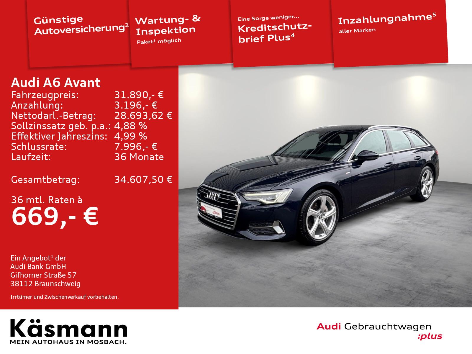 Audi A6 Avant sport 50 TDI qu S line MATRIX NAV PANO