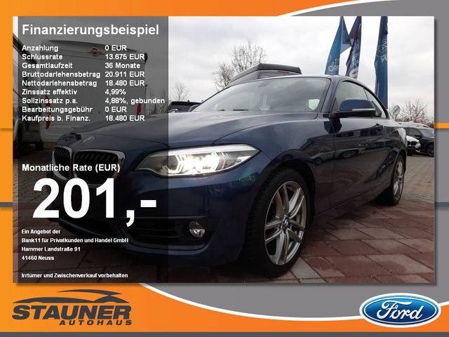 BMW 218i Coupe Sport Line LED Sport Line DAB HiFi SH