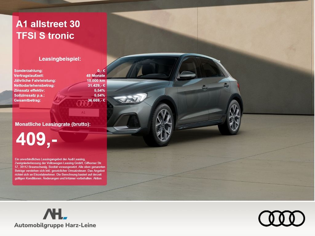 A1 allstreet 30 TFSI S tronic 2xKlima AUT Kam.