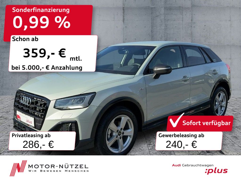 Audi Q2 30 TFSI S-LINE LED+RFK+GRA+SHZ+AHK