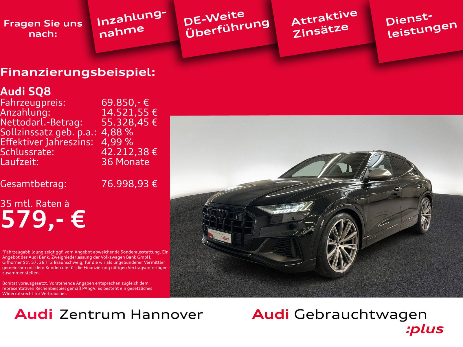 Audi SQ8 4.0 TFSI qu. Head-Up Standh. Pano HD Matrix
