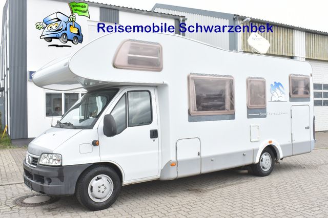 SUN TRAVELLER 708 DG DOPPELB. 2KLIMA SAT+TV SOLA