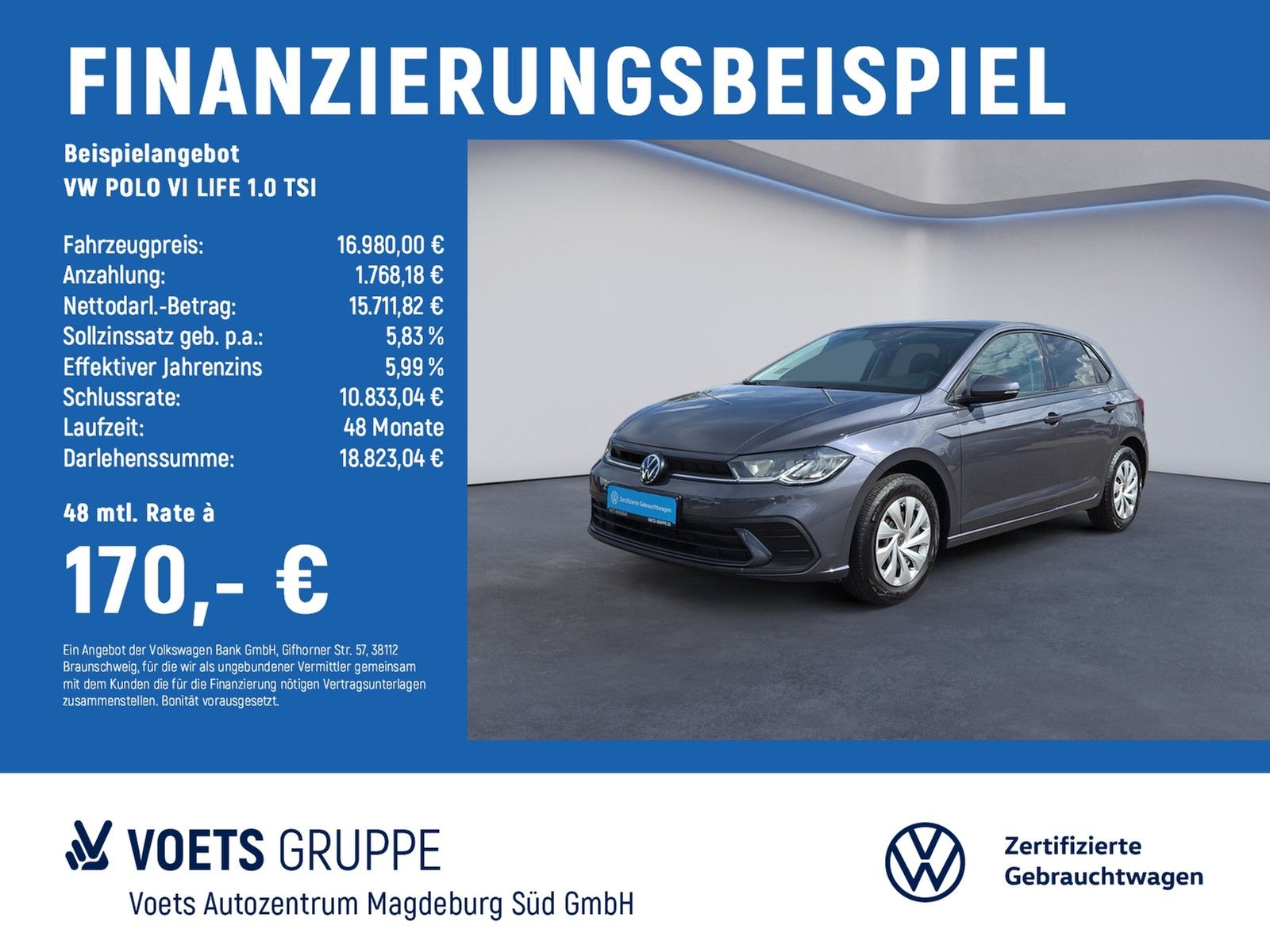 Volkswagen POLO VI LIFE 1.0 TSI LED+NAVI+KLIMA+APP-CONNECT+