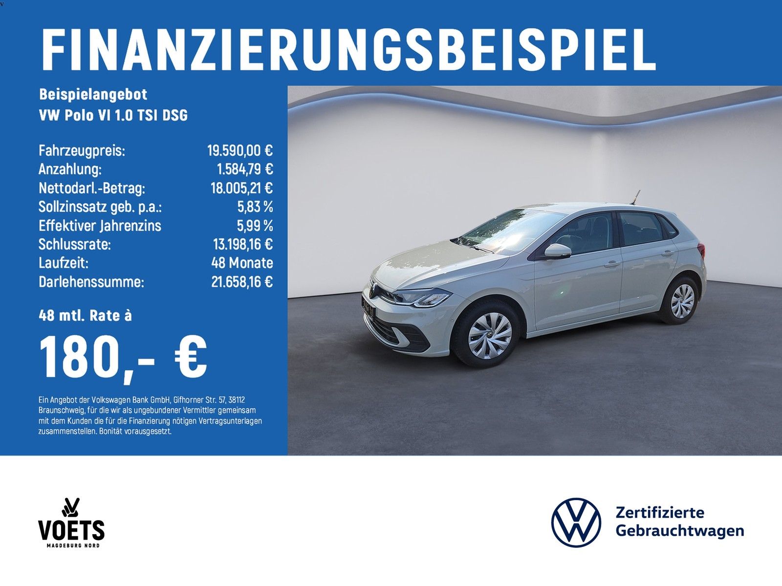 Volkswagen Polo VI  1.0 TSI DSG Life LED+NAVI+ACC+KAM+GRA