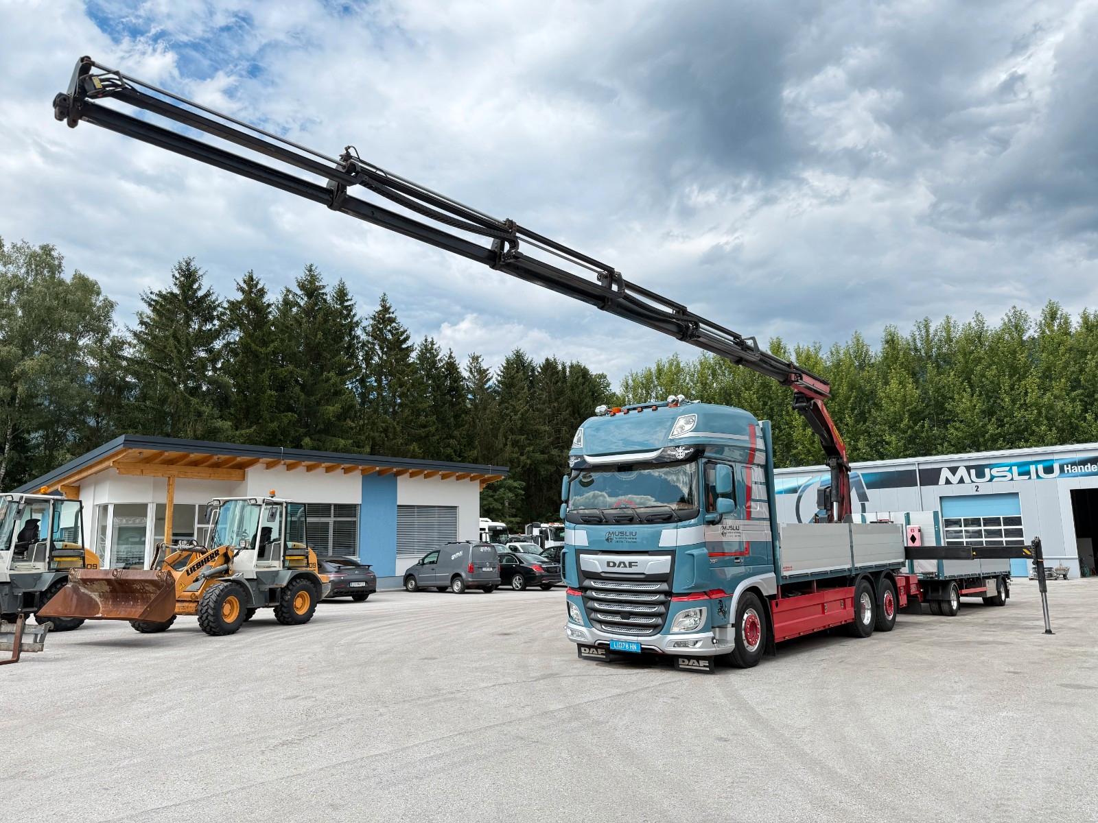 DAF XF 530 LL Pritsche Kran Palfinger PK 23002 TOP!