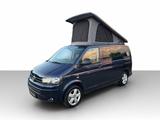 Volkswagen T5 California Beach Aufstelldach AHK Stand. TEMP - blaue Volkswagen T5 California