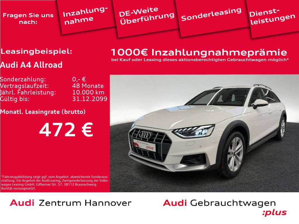 Audi A4 allroad quattro 40 TDI AHK LED Kamera virtual