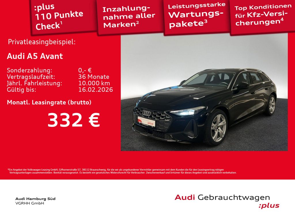 A5 Avant TFSI S tronic NAV/ACC/KAMERA/SPORTSITZE