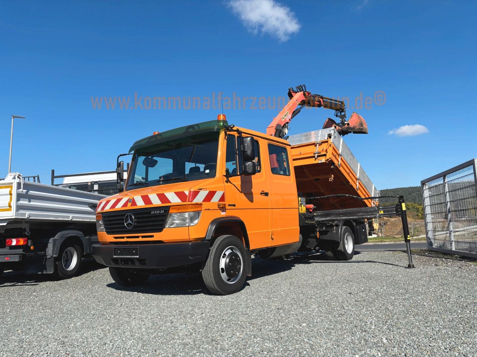 Mercedes-Benz Vario 818 Meiller Palfinger Kran*AHK*101 Tkm