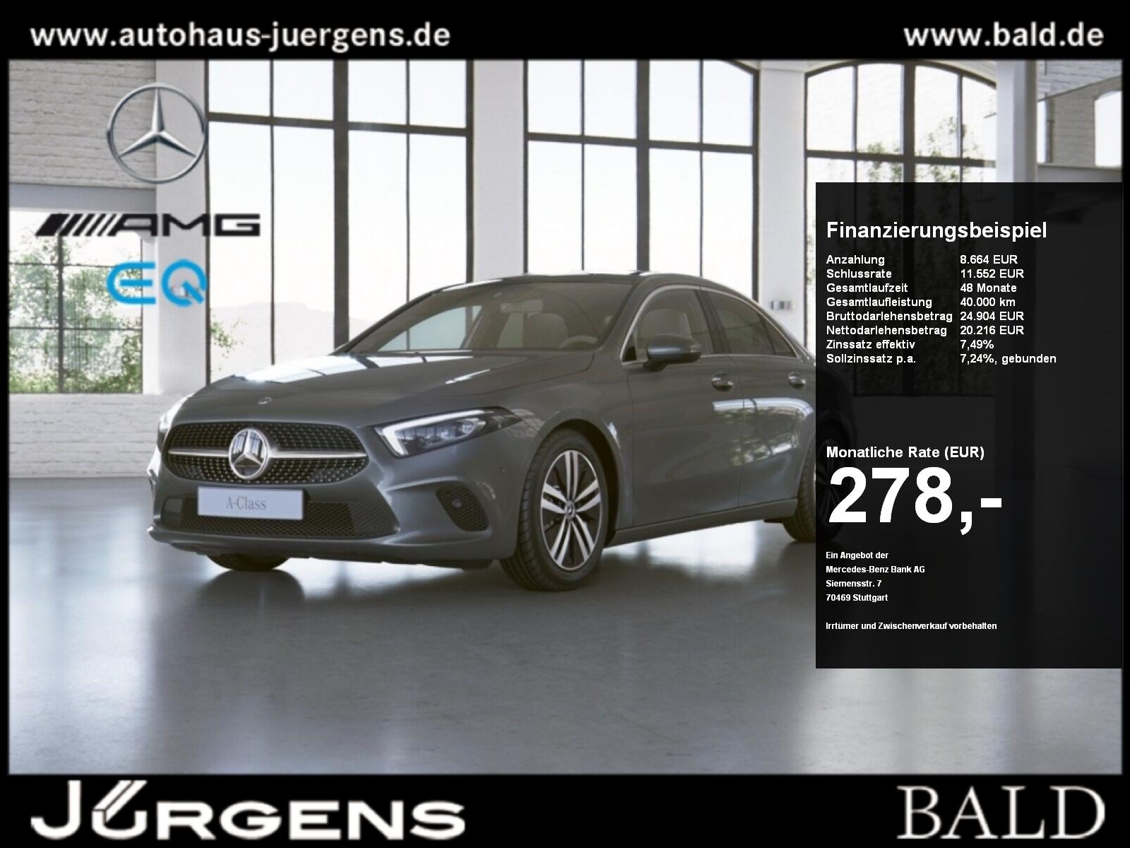 Mercedes-Benz A 250 4M Limo Progressive/Pano/MLB/HUD/Tempomat