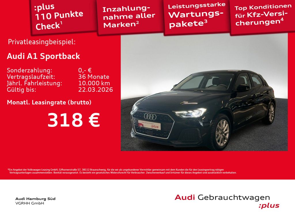 A1 Sportback 25 TFSI advanced S tronic R-KAMERA