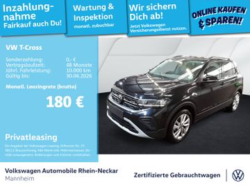 Volkswagen Leasingangebot: Volkswagen T-Cross 1.0 TSI GOAL Navi PDC LED uvm