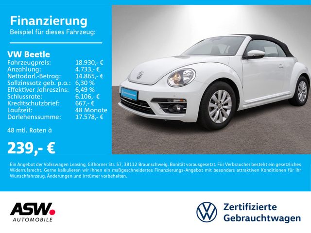 Volkswagen Beetle Cabriolet Design 1.2TSI Nav PDC SHZ Leder