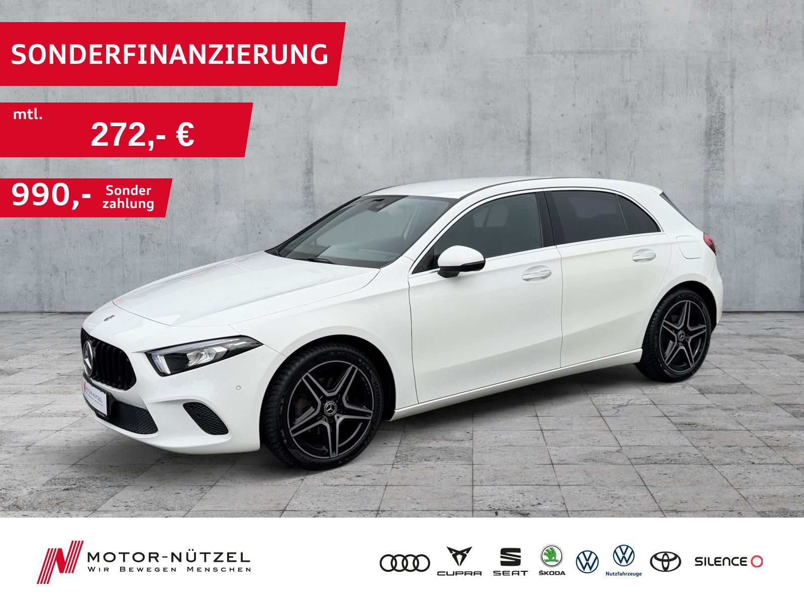 MERCEDES-BENZ A 180 PROGRESSIVE LED+NAV+PDC+SHZ+PLA+VC+LM 18"