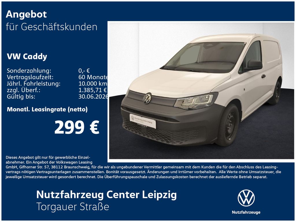 Volkswagen Caddy Cargo 2.0 l TDI 90 kW Preisvorteil 4432€