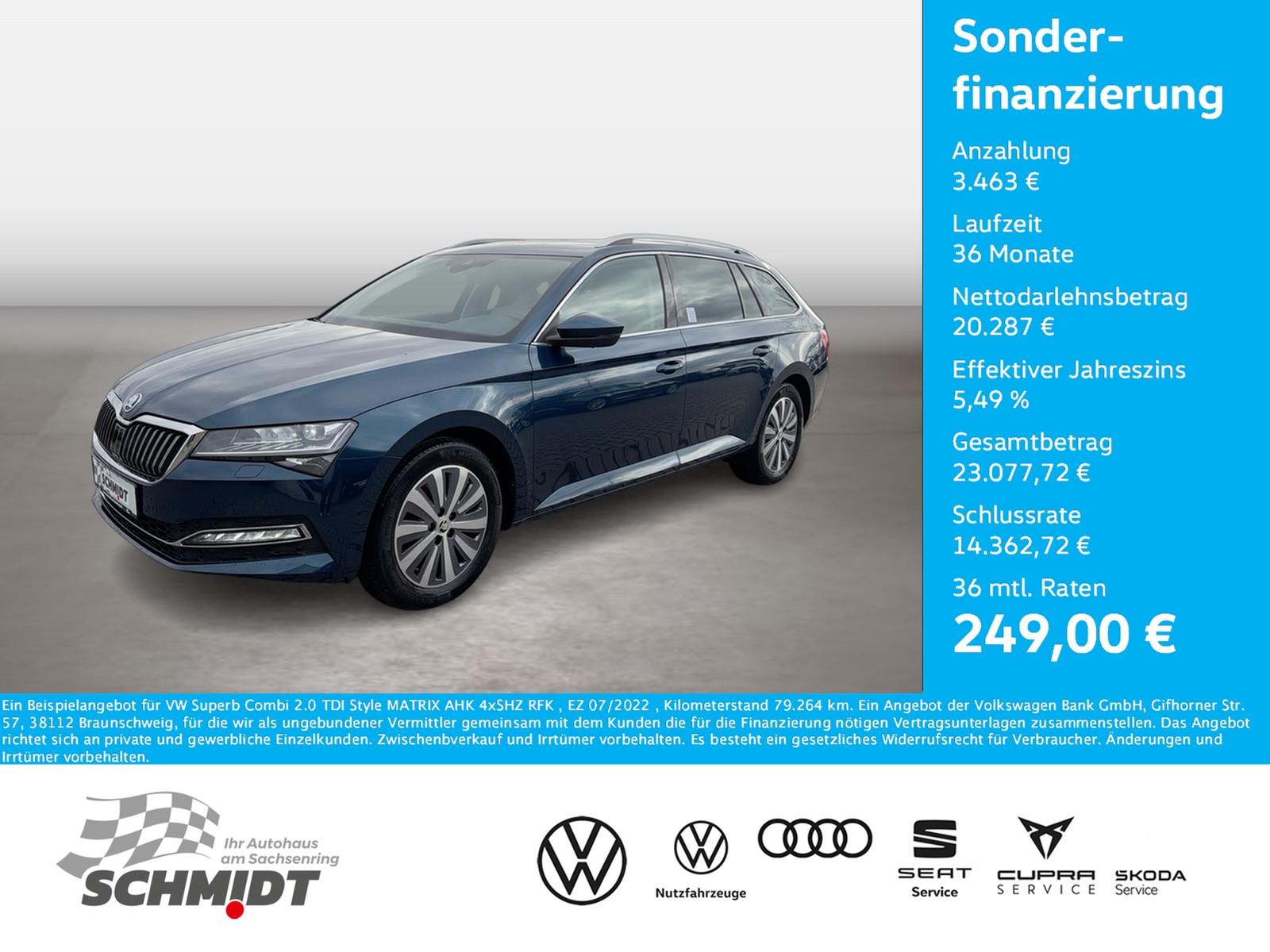 Skoda Superb Combi 2.0 TDI Style MATRIX AHK 4xSHZ RFK