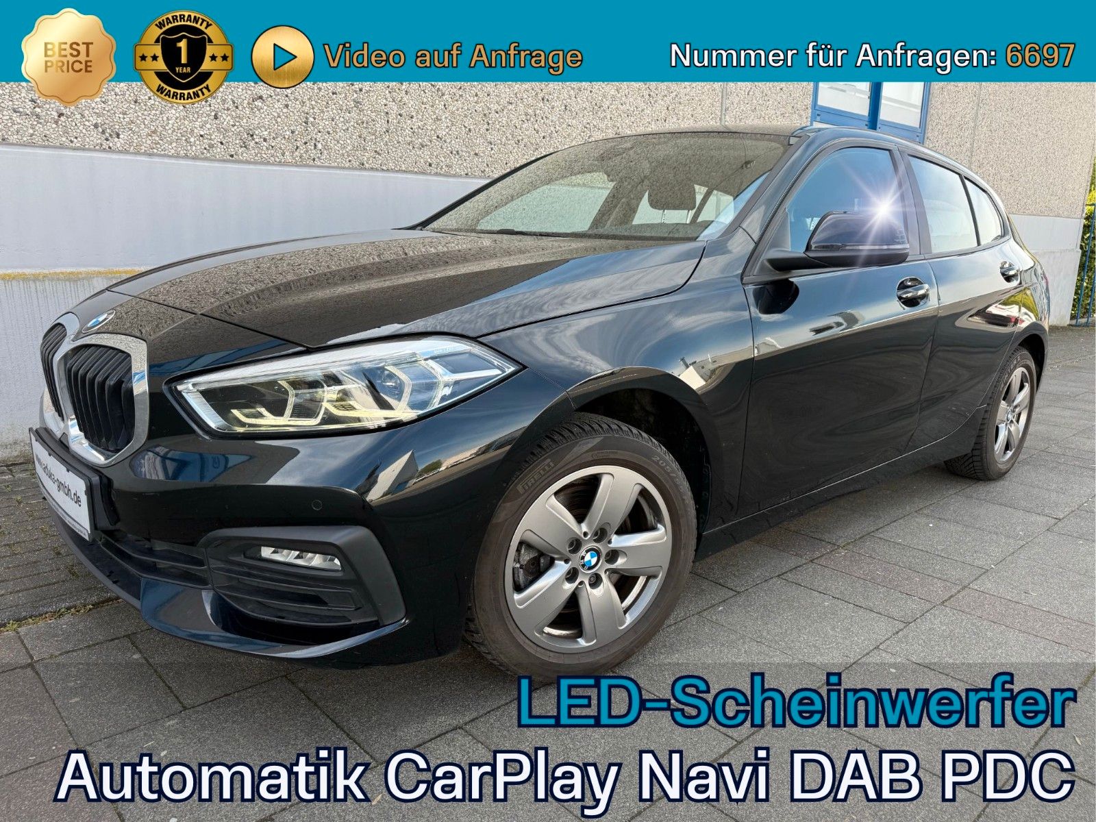 BMW 116d Advantage Automatik LED CarPlay Navi PDC