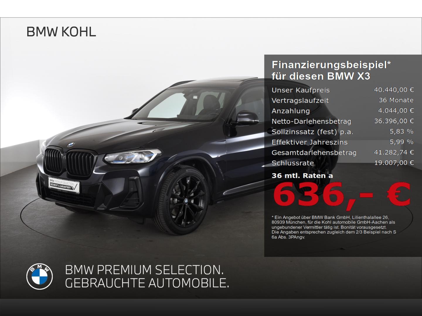 BMW X3 20 d xDrive M Sport Panoramadach Standheizung