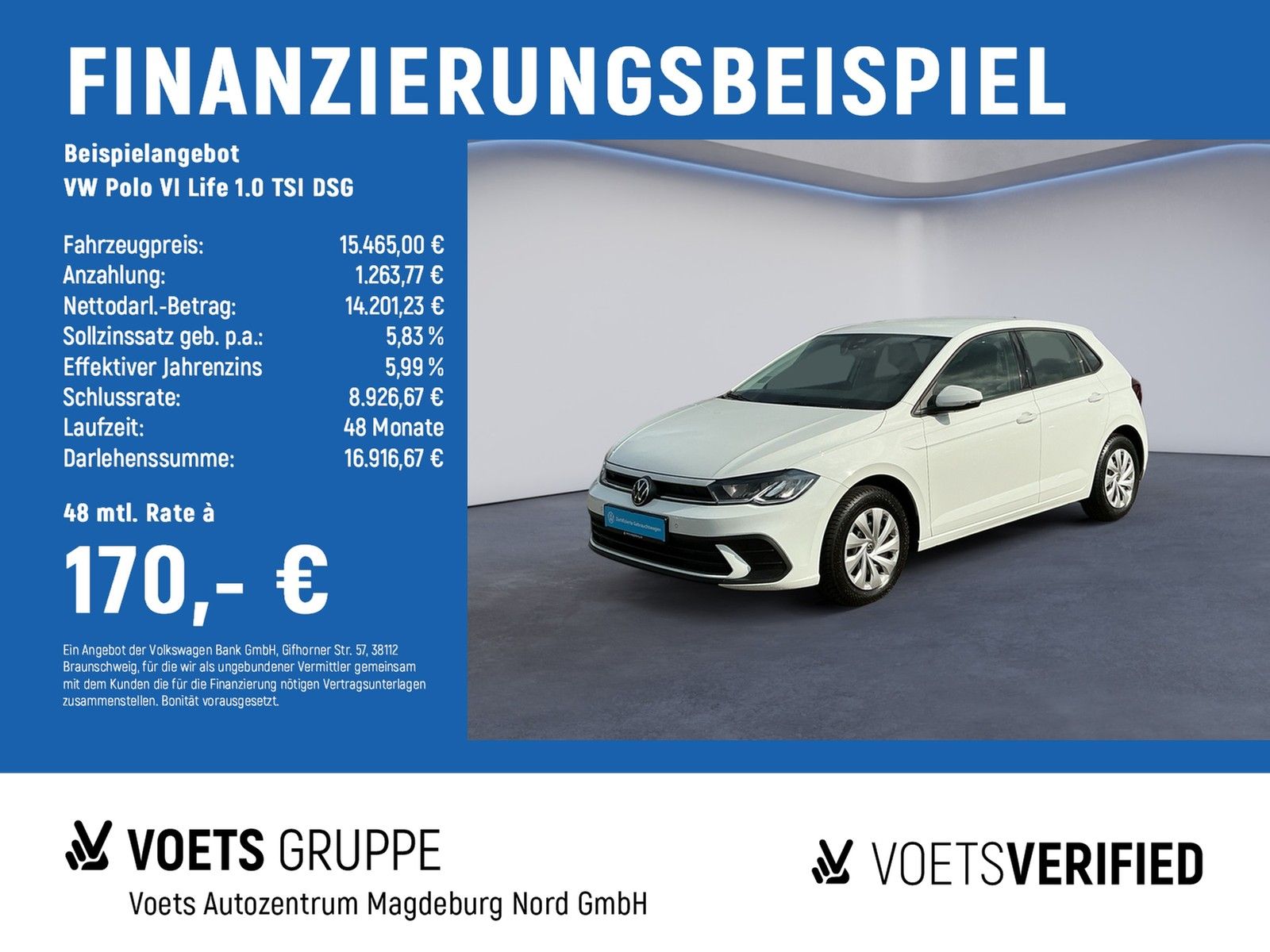 Volkswagen Polo VI Life 1.0 TSI DSG LED+SHZ+KLIMA+PDC