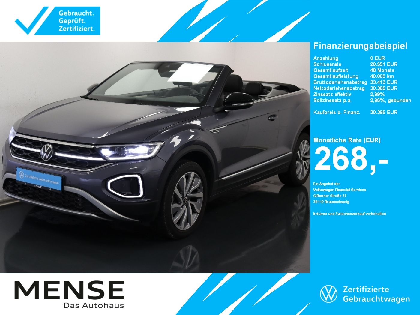 Volkswagen T-Roc Cabriolet 1.5 TSI DSG Sytel Move FLA ACC