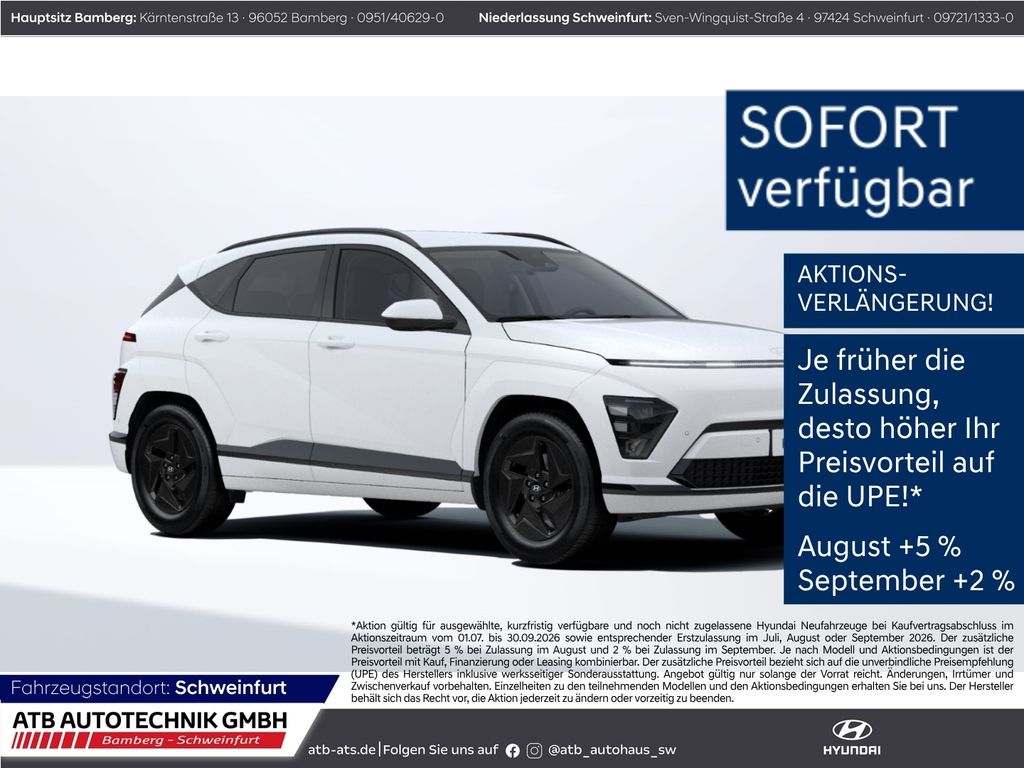 Hyundai KONA Elektro Select 49kWh 135PS Navi LED ACC App