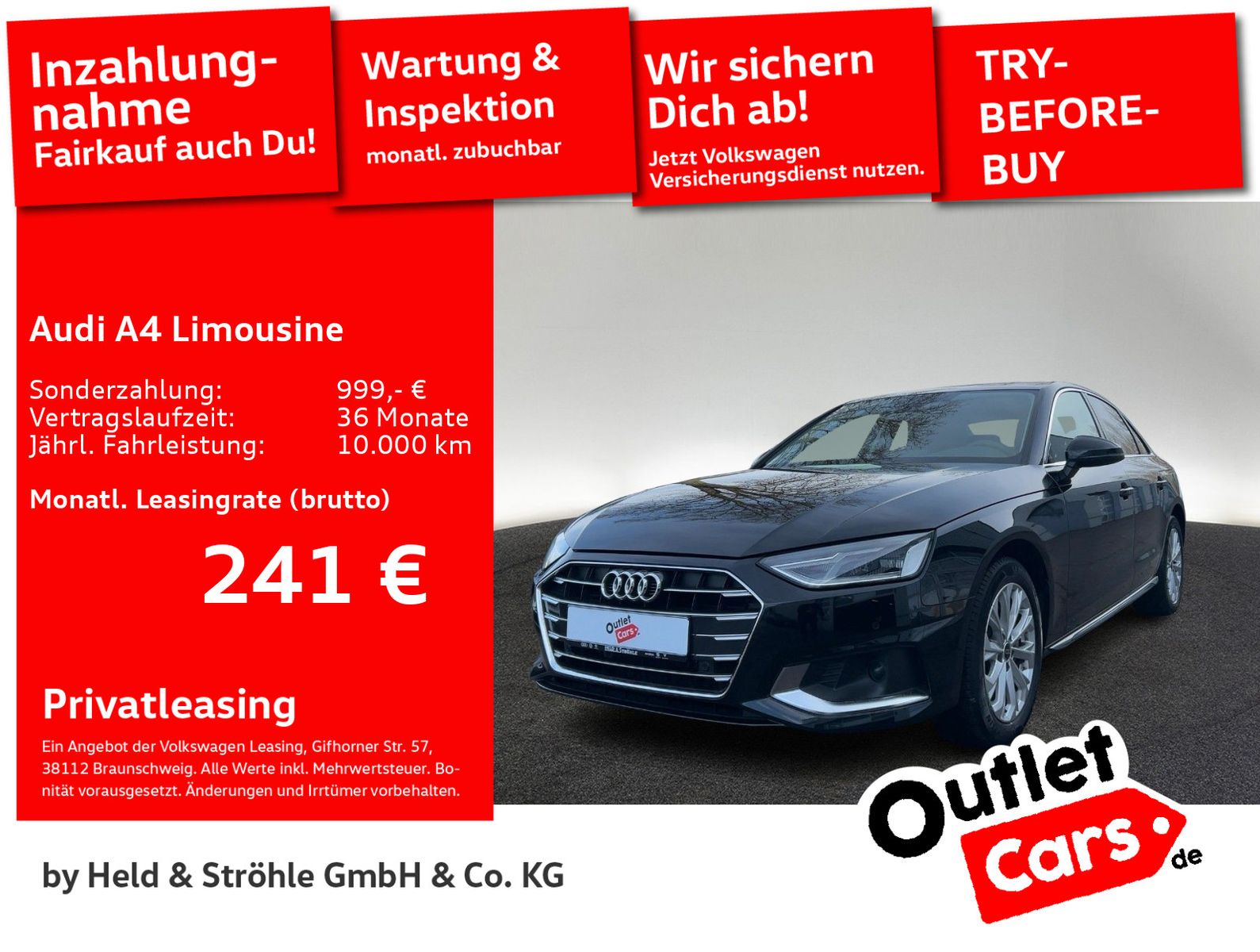 Audi A4 Limousine advanced 40 TDI LED NAV+ KAM